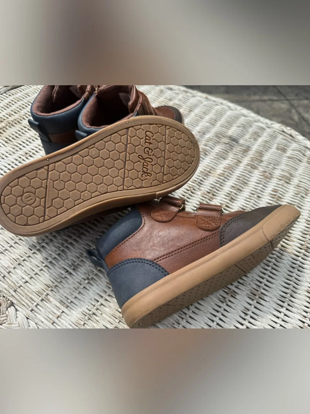 Toddler Boys' Xavier High Top Sneakers - Cat & Jack™ Cognac size 11 lot of two